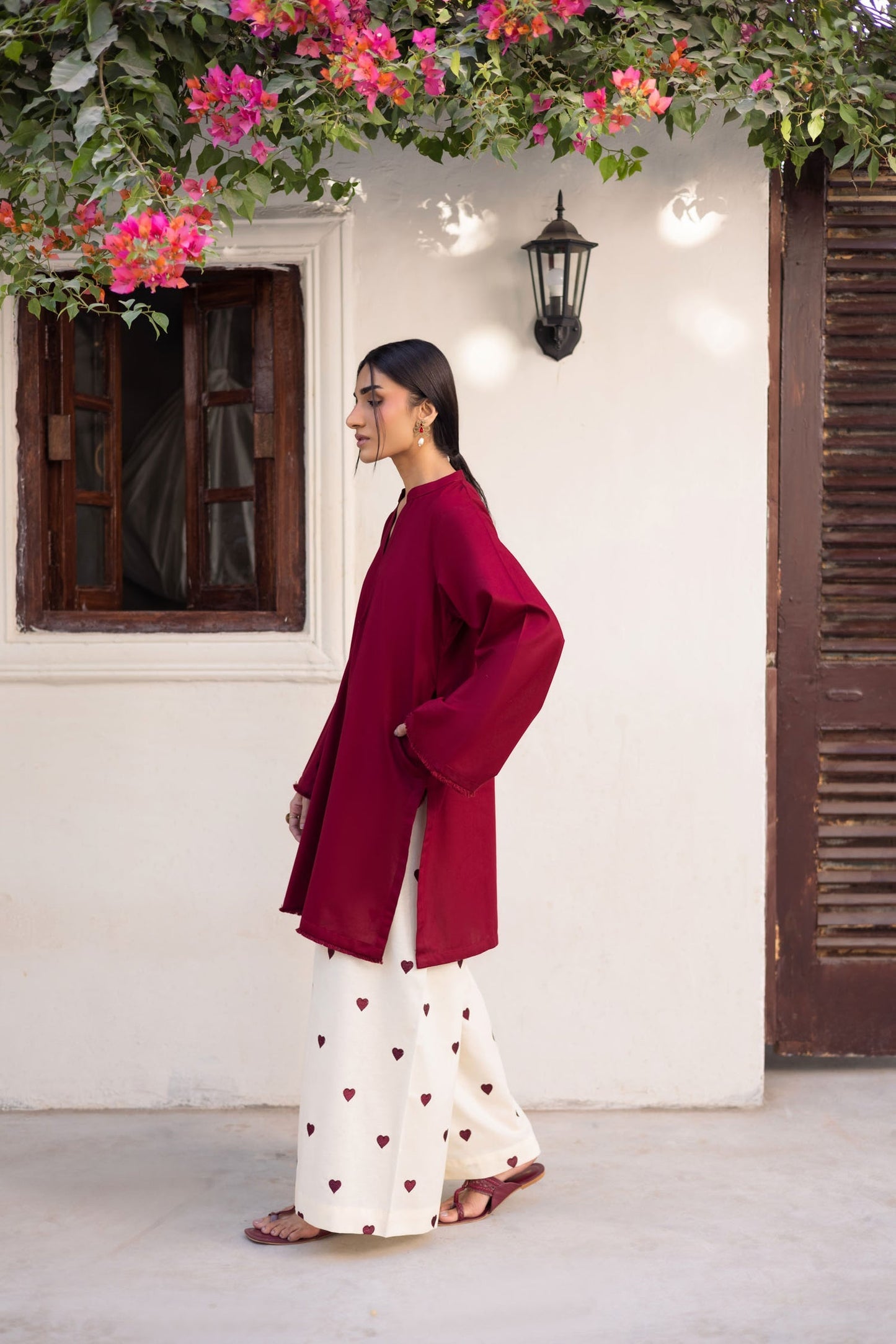 2PC Embroidered MSK 05 – Maroon