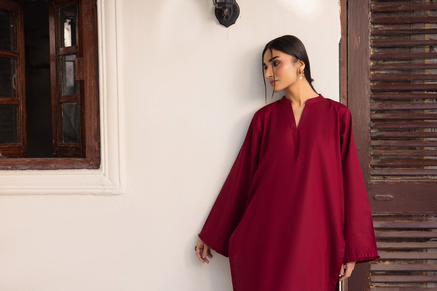 2PC Embroidered MSK 05 – Maroon