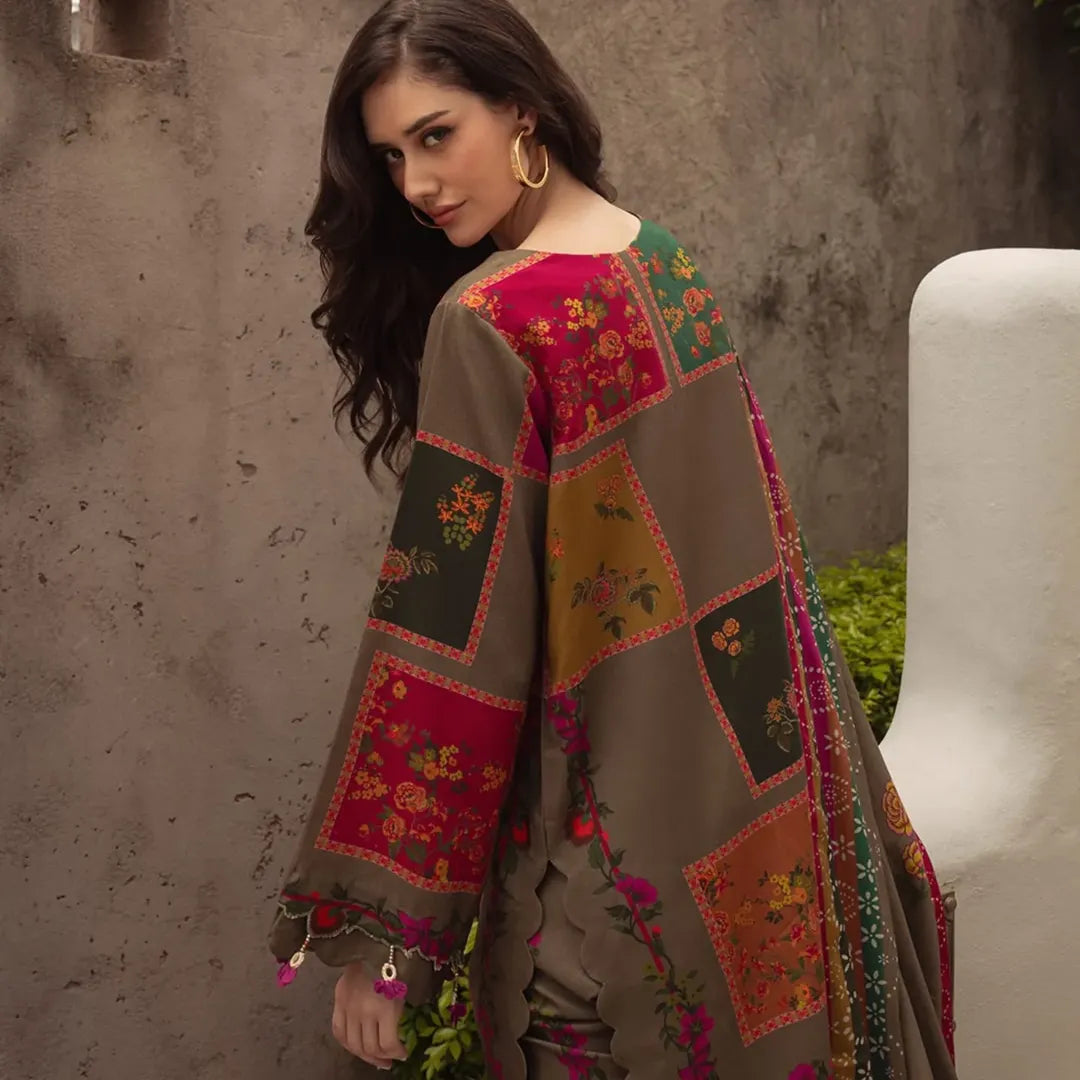 Zunaira 3pc digital printed