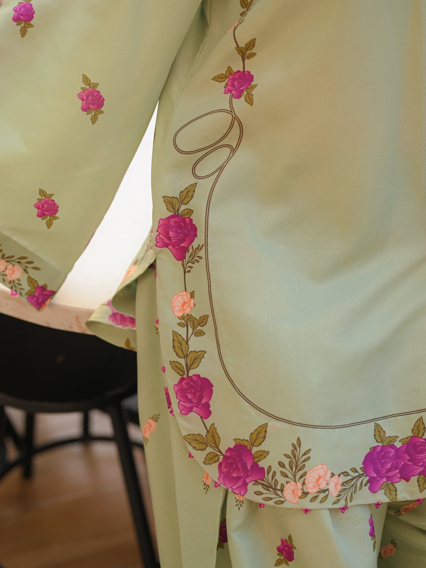 Washm

Celadon Petals 3pc - (Stitched)