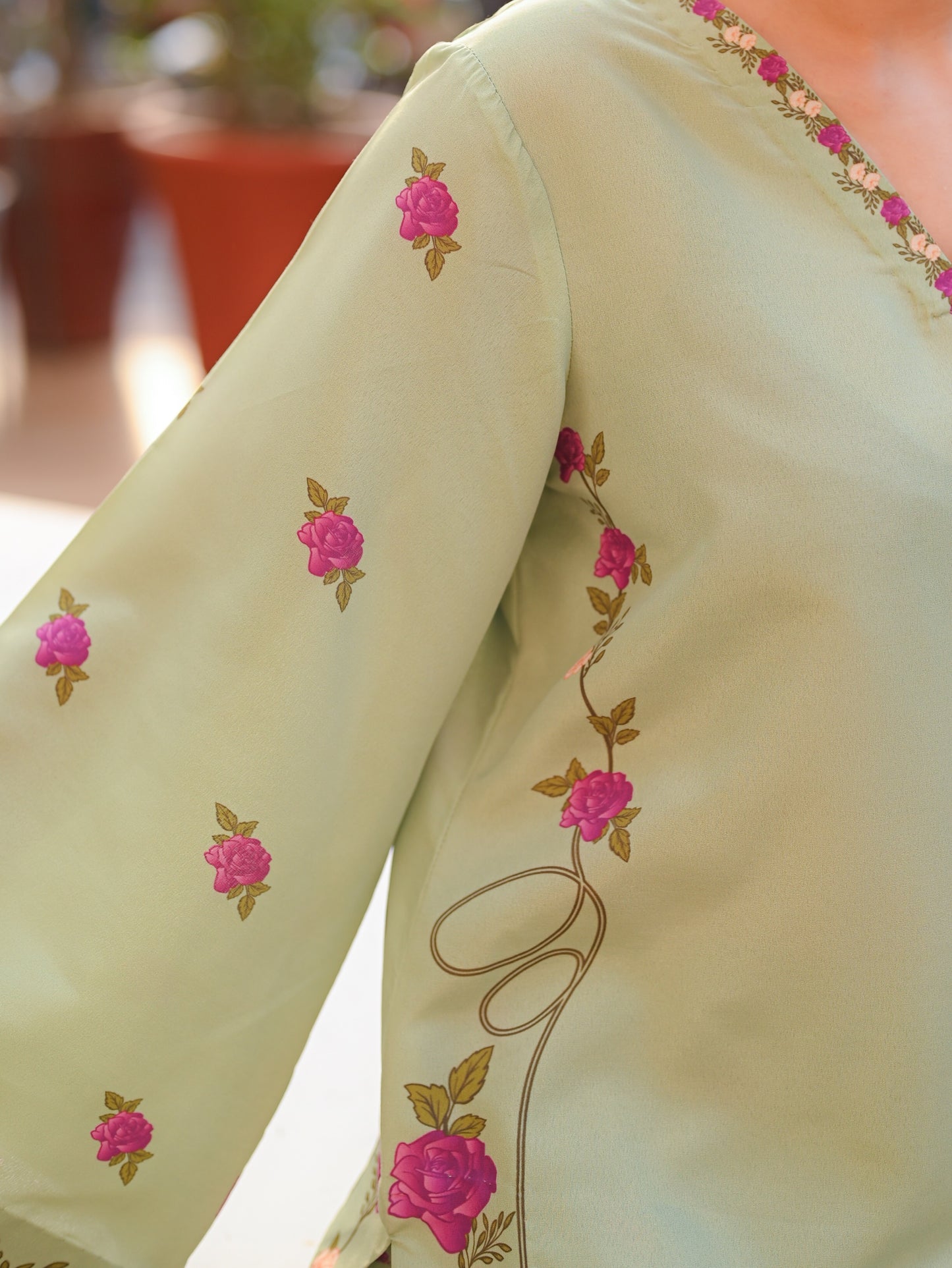 Washm

Celadon Petals 3pc - (Stitched)